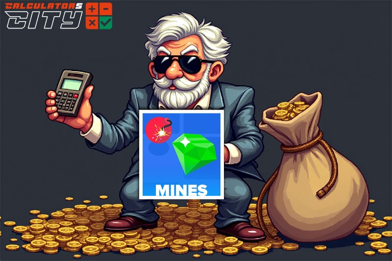 An old man with a bunch of gold is playing Stake Mines