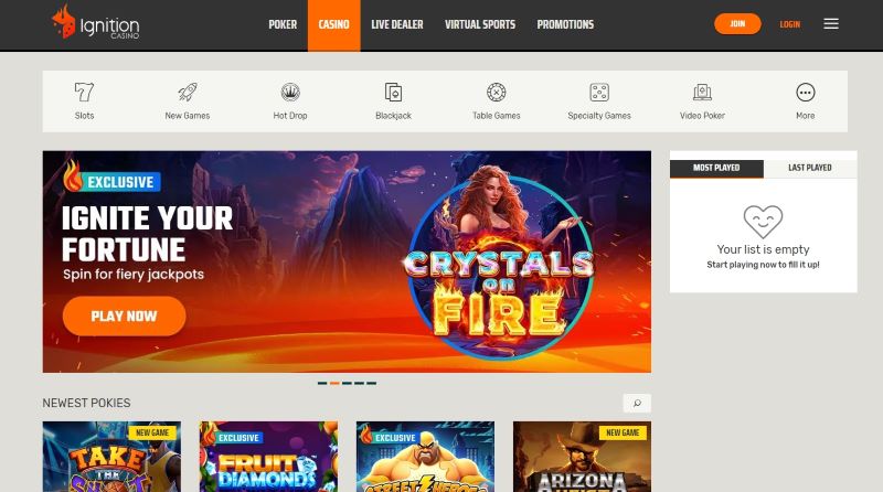 Ignition casino games